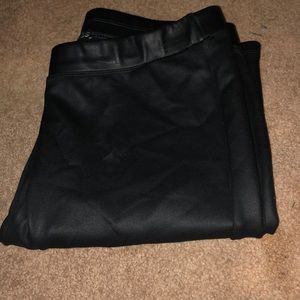 Vegan leather leggings